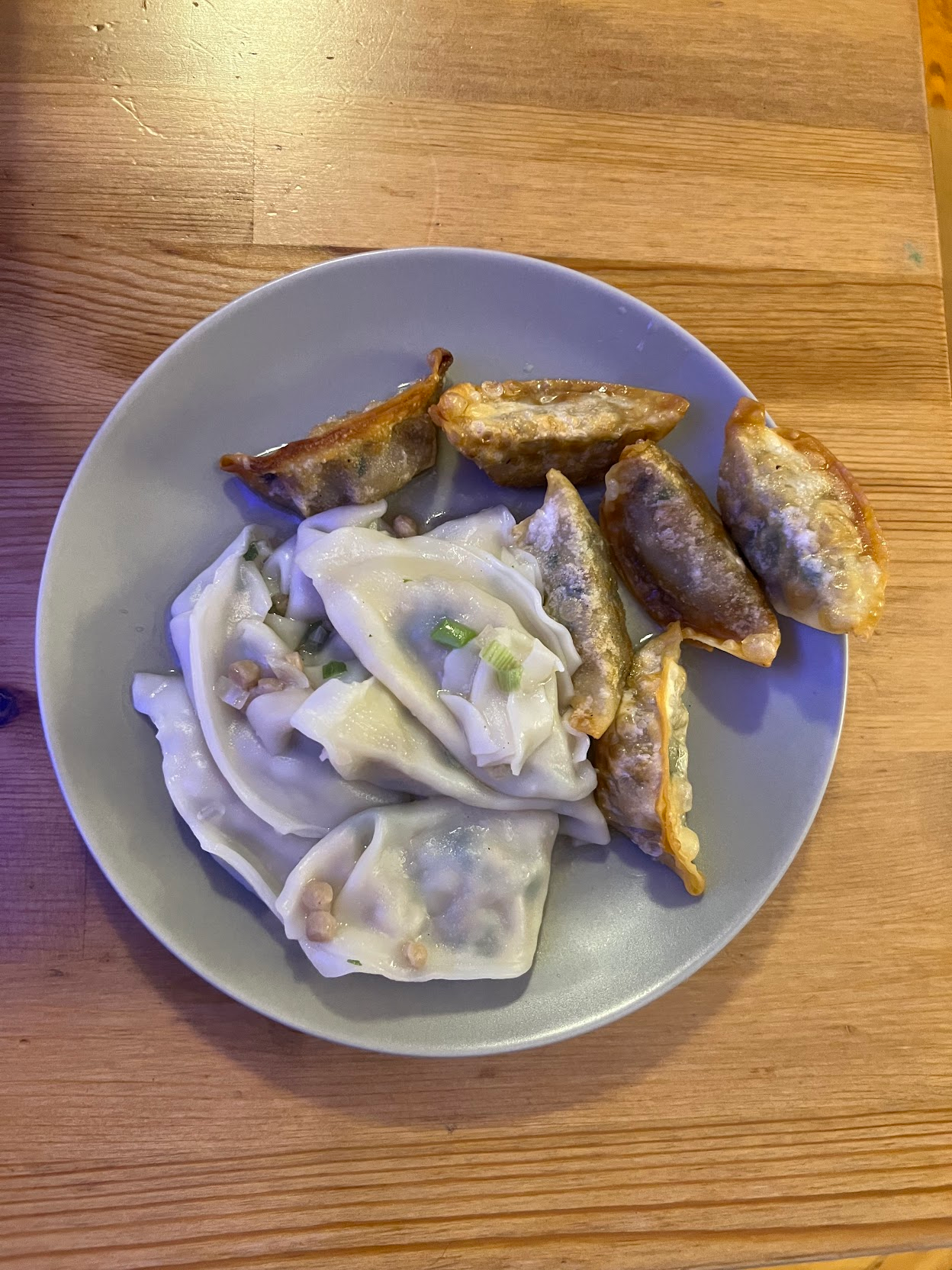 veggie and tofu dumplings