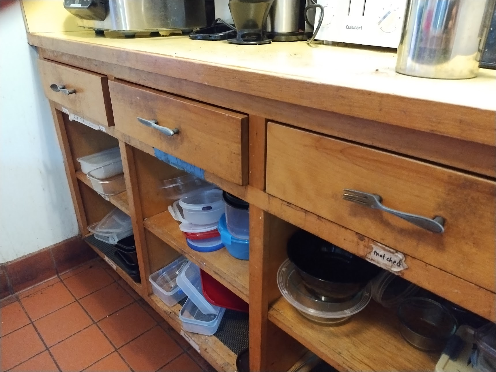 Care to hazard a guess as to what each drawer contains?